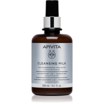 Apivita Cleansing Milk Face & Eyes čistiace mlieko 3 v 1 na tvár a oči 300 ml