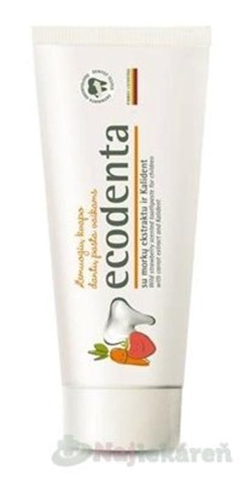 Ecodenta zubná pasta s jahodovou príchuťou pre deti Wild Strawberry Scented Toothpaste For Children 75 ml