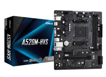 ASRock MB Sc AM4 A520-HVS, AMD A520, 2xDDR4, HDMI