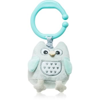 BabyOno Have Fun Musical Toy for Children kontrastná závesná hračka s melódiou Owl Sofia Blue 1 ks