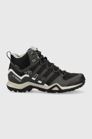 Topánky adidas TERREX Swift R2 Mid GTX dámske, čierna farba