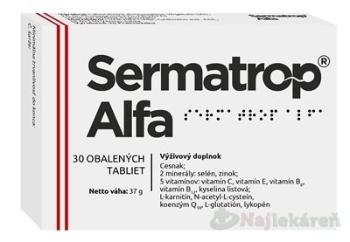 Sermatrop Alfa na plodnosť a reprodukčnú schopnosť, 30tbl