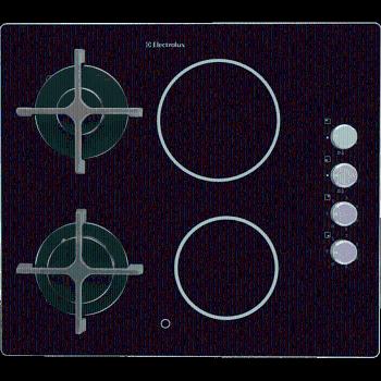 Kombinovaná varná doska Electrolux čierna EGE6172NOK
