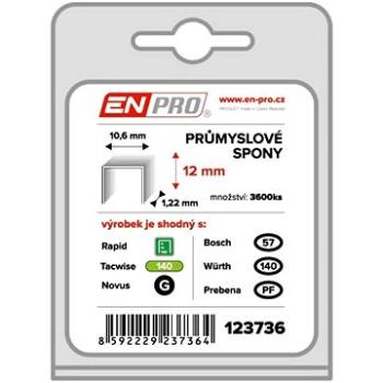 Spony PROFI, 345/12 mm, 4000 ks, ENPRO (123736)