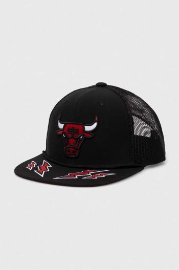 Šiltovka Mitchell&Ness NBA CHICAGO BULLS čierna farba, s nášivkou