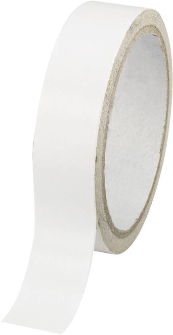 TOOLCRAFT DSTW-24 1564027 obojstranná lepiaca páska  biela (d x š) 30 m x 24 mm 1 ks