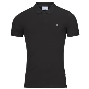 Calvin Klein Jeans  CK EMBRO BADGE SLIM POLO  Polokošele s krátkym rukávom Čierna