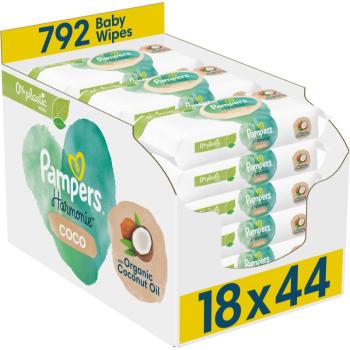 Pampers Harmonie Coconut Pure vlhčené čistiace obrúsky pre deti