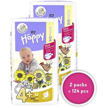 BELLA Baby Happy Maxi Plus veľ. 4+ (2× 62 ks) (PLN019s2)