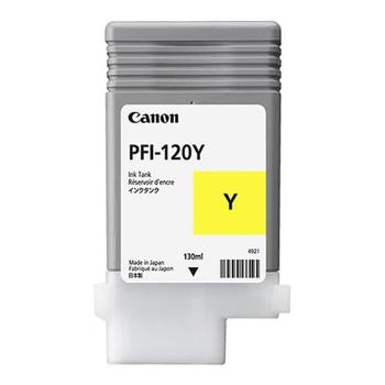 CANON PFI-120 Y - originálna cartridge, žltá, 130ml
