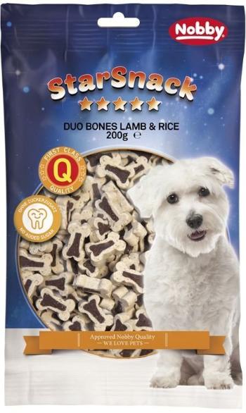 Nobby StarSnack Duo Bones maškrty pre psa jahňa + ryža 200g