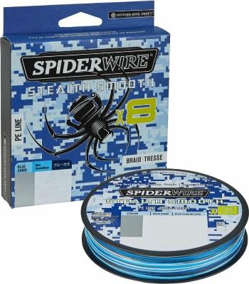 SpiderWire Stealth® Smooth8 x8 PE Braid Blue Camo 0,19 mm 150 m 18,0 kg-39 lbs Šnúra