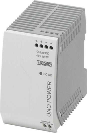 Sieťový zdroj na DIN lištu Phoenix Contact UNO-PS / 1 AC / 48 DC / 100 W 48 V / DC 2.1 A 100 W 1 x