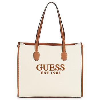Guess  Veľká nákupná taška/Nákupná taška SILVANA TOTE  Béžová