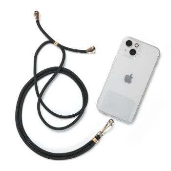 Tech-Protect Chain šnúrka na mobil, čierna/zlatá