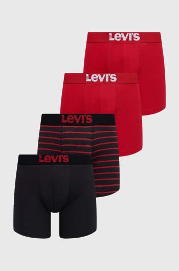 Boxerky Levi's 4-pak pánske, čierna farba