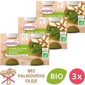 BABYBIO Zemiaky so špenátom 3× (2× 130 g) (BABY11794s)