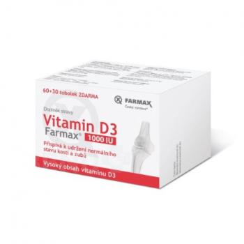 FARMAX Vitamín D3 1000 IU cps 60+30