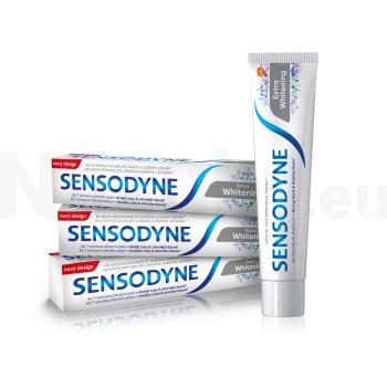 Sensodyne Extra Whitening bieliaca zubná pasta s fluoridom pre citlivé zuby 3x75 ml 3×75 ml