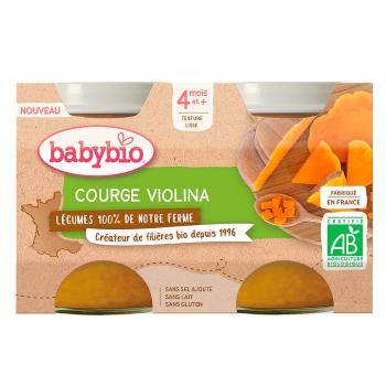 BABYBIO Tekvica Violina z našej vlastnej ekofarmy 2x130 g