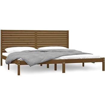 Rám postele medovo hnedý masívne drevo 200 × 200 cm, 3104631