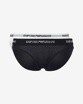 Emporio Armani Nohavičky 2 ks Čierna Biela