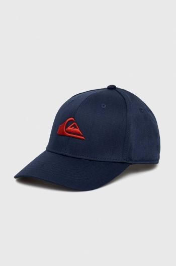 Detská baseballová čiapka Quiksilver tmavomodrá farba, s nášivkou