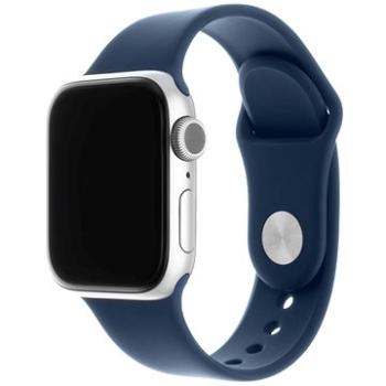 FIXED Silicone Strap SET pre Apple Watch 42/44/45/Ultra 49mm kovovo modrý (FIXSST-434-CBBL)