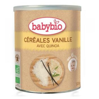 BABYBIO nemliečna rýžovoquinoová kaša s vanilkou 220 g