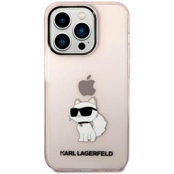 Karl Lagerfeld IML Choupette NFT Zadný Kryt pre iPhone 14 Pro Pink (KLHCP14LHNCHTCP)