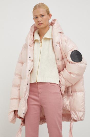 Páperová bunda MMC STUDIO Jesso dámska, ružová farba, zimná, oversize