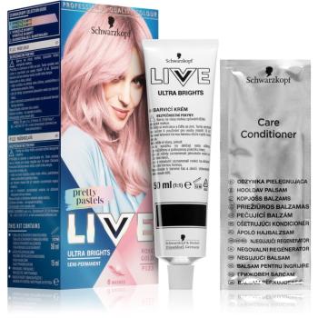 Schwarzkopf LIVE Ultra Brights or Pastel semi-permanentná farba odtieň 123 Rose Gold