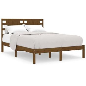 Rám postele medovo hnedý masívne drevo 120 × 190 cm Small Double, 3104191