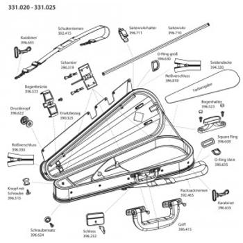 GEWA Bow case JAEGER 1 violin bow