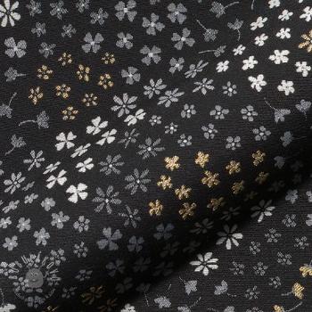 Dekoračná látka jacquard Flower Mix Sprinkle metallic deluxe