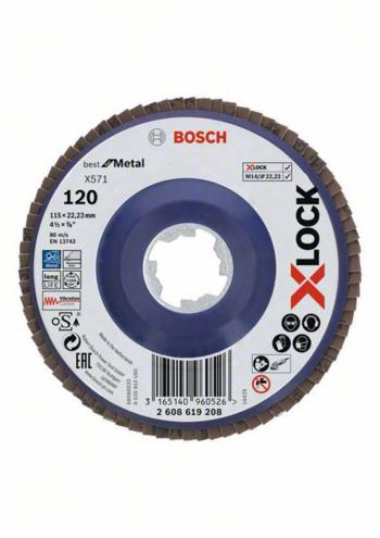 Bosch Accessories 2608619208  Ø 115 mm Zrnitosť 120 1 ks