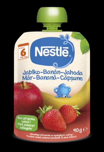 NESTLÉ Min Frukt Kapsička Jablko Banán Jahoda 90 g