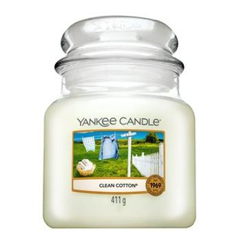 Yankee Candle Clean Cotton vonná sviečka 411 g