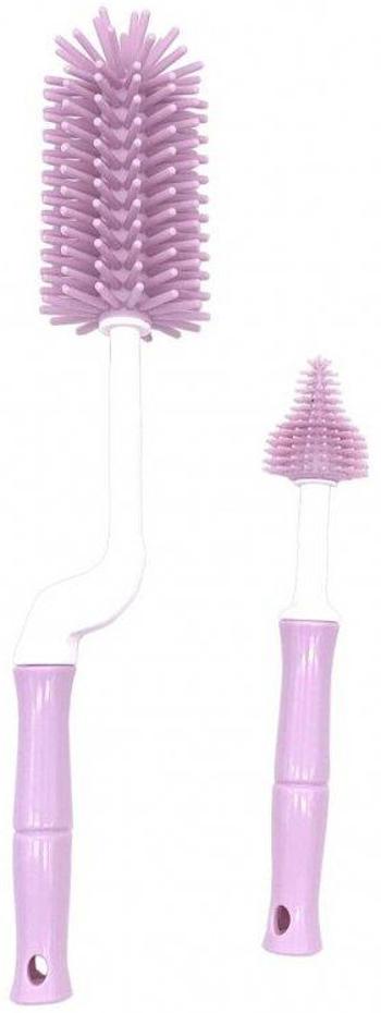 Bo Jungle Kefa na fľaše B-Bottle Brush Set Pink 2 ks