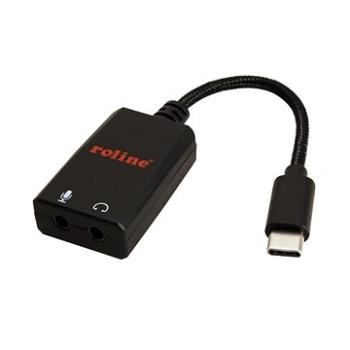 Roline USB C(M) – Audio (2× stereo jack 3,5 mm), 0,13 m (12.03.3209)