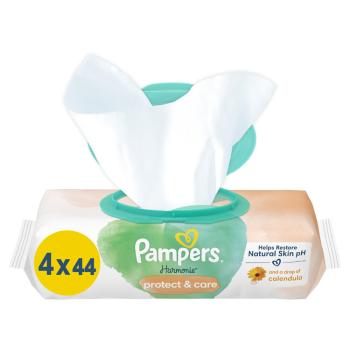 PAMPERS Obrúsky čistiace Harmonie Protect & Care 4 balenie = 176 obrúskov