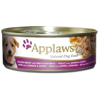 Konzerva APPLAWS Dog Chicken, Ham & Vegetables 156 g