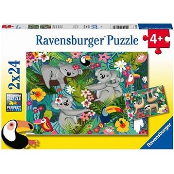 Ravensburger puzzle 051830 Koaly a leňochody 2× 24 dielikov (4005556051830)
