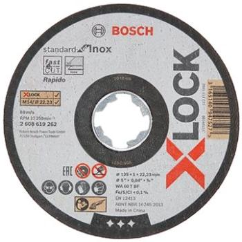 BOSCH X-LOCK Plochý rezací kotúč Standard for Inox systém (2.608.619.267)