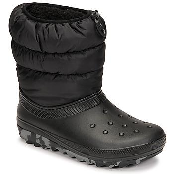 Crocs  Obuv do snehu Classic Neo Puff Boot K  Čierna