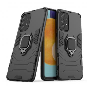 MG Ring Armor plastový kryt na Samsung Galaxy A73, čierny