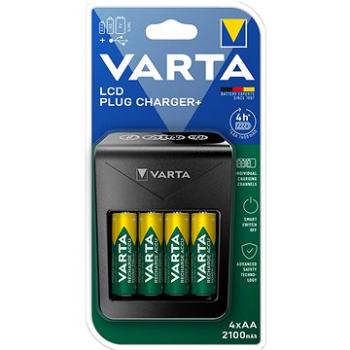 VARTA, nabíjačka LCD Plug Charger+ 4x AA 56706 2 100 mAh (57687101441)