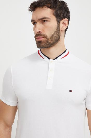 Polo tričko Tommy Hilfiger pánsky,biela farba,jednofarebný,MW0MW34752