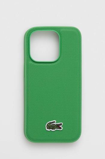 Puzdro na mobil Lacoste iPhone 14 Pro 6,1" zelená farba