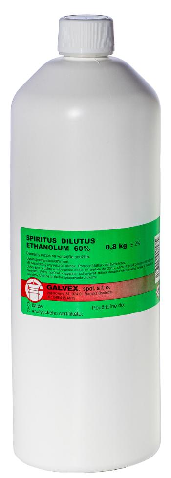 Galvex Spiritus dilutus ethanolum 60 % 800 g